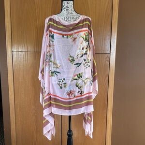New York & Company Pink Asymmetrical Tunic